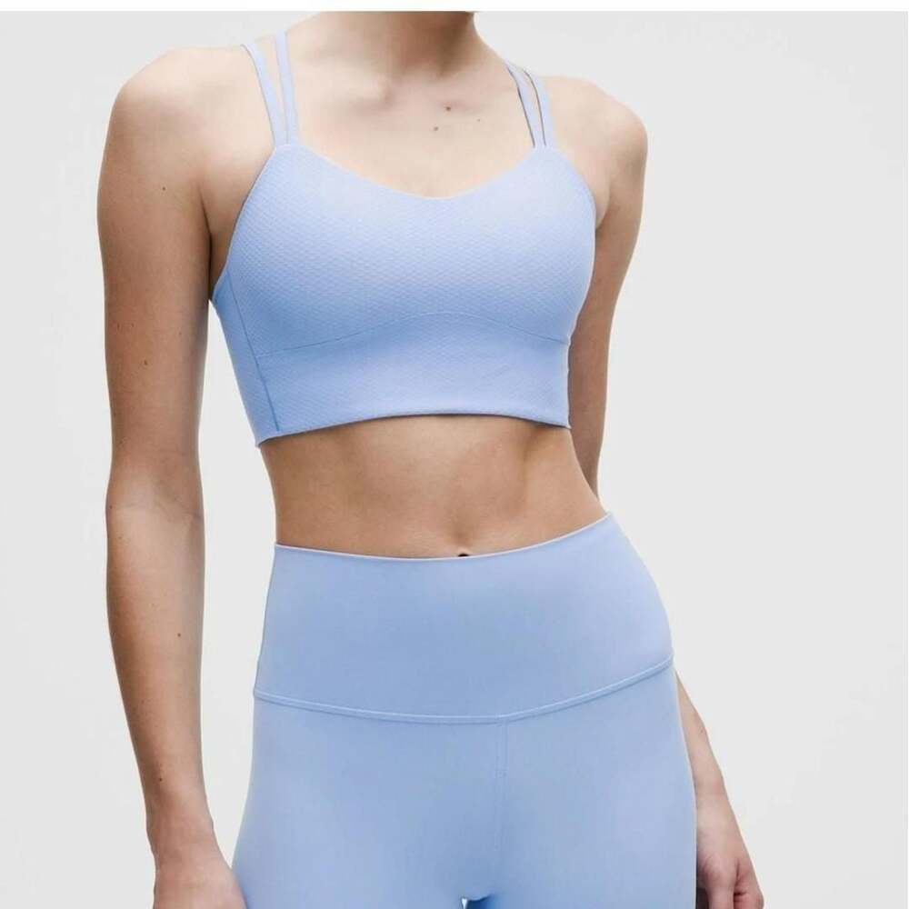 Lululemon Like a Cloud Bra Dot Sinatra Blue Size 10 B/C